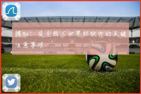 揭秘：安全购买世界杯软件的关键注意事项